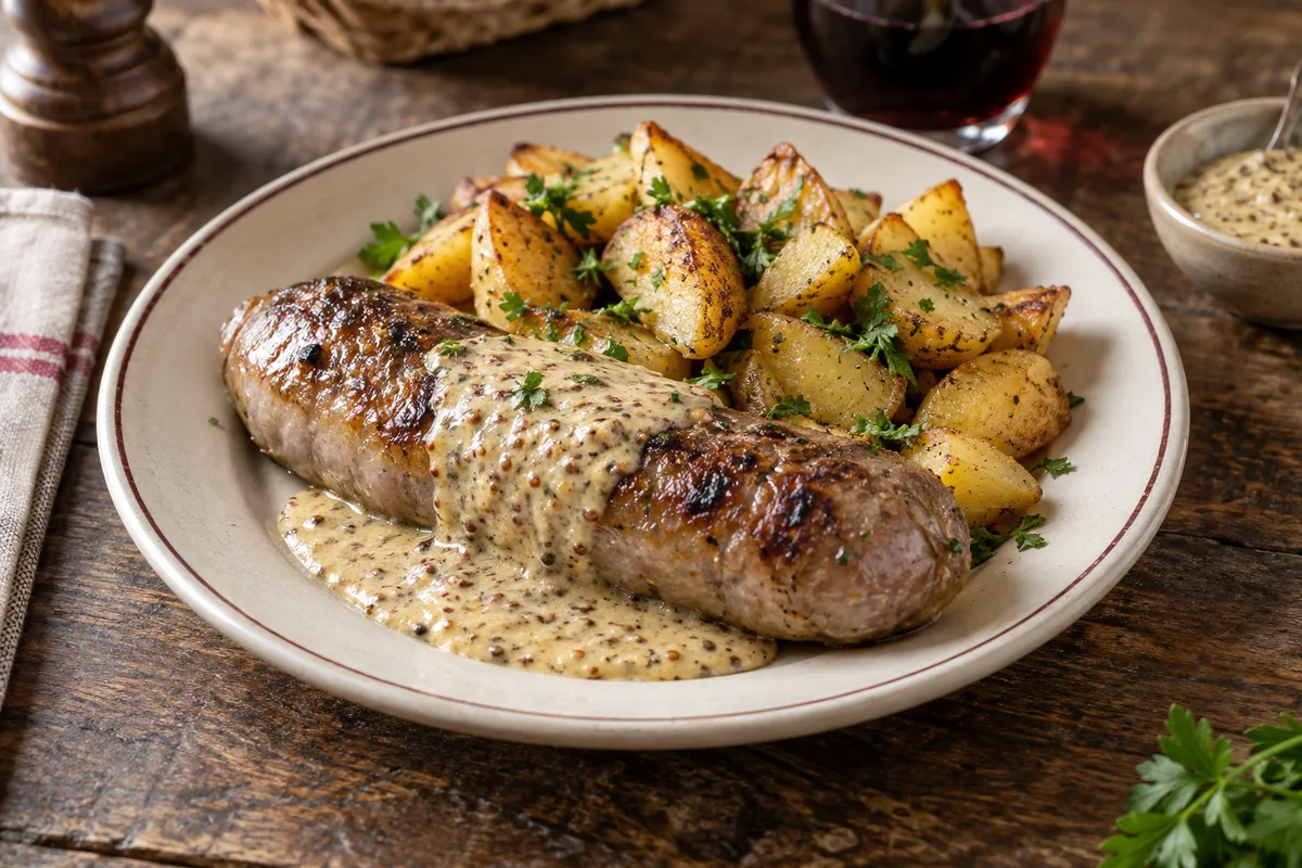 Andouillette sauce moutarde