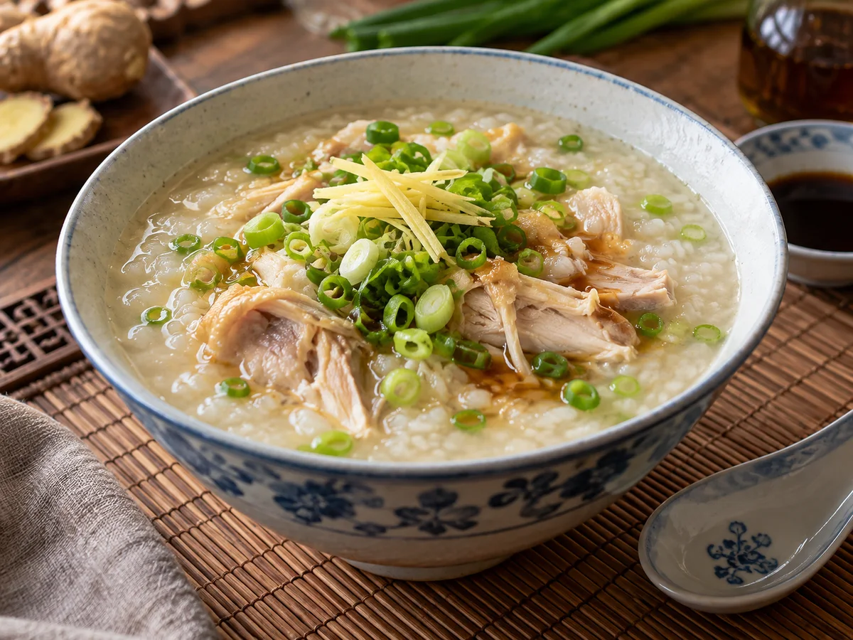 Bouillie de riz au poulet