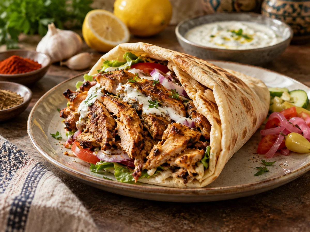 Chawarma de poulet