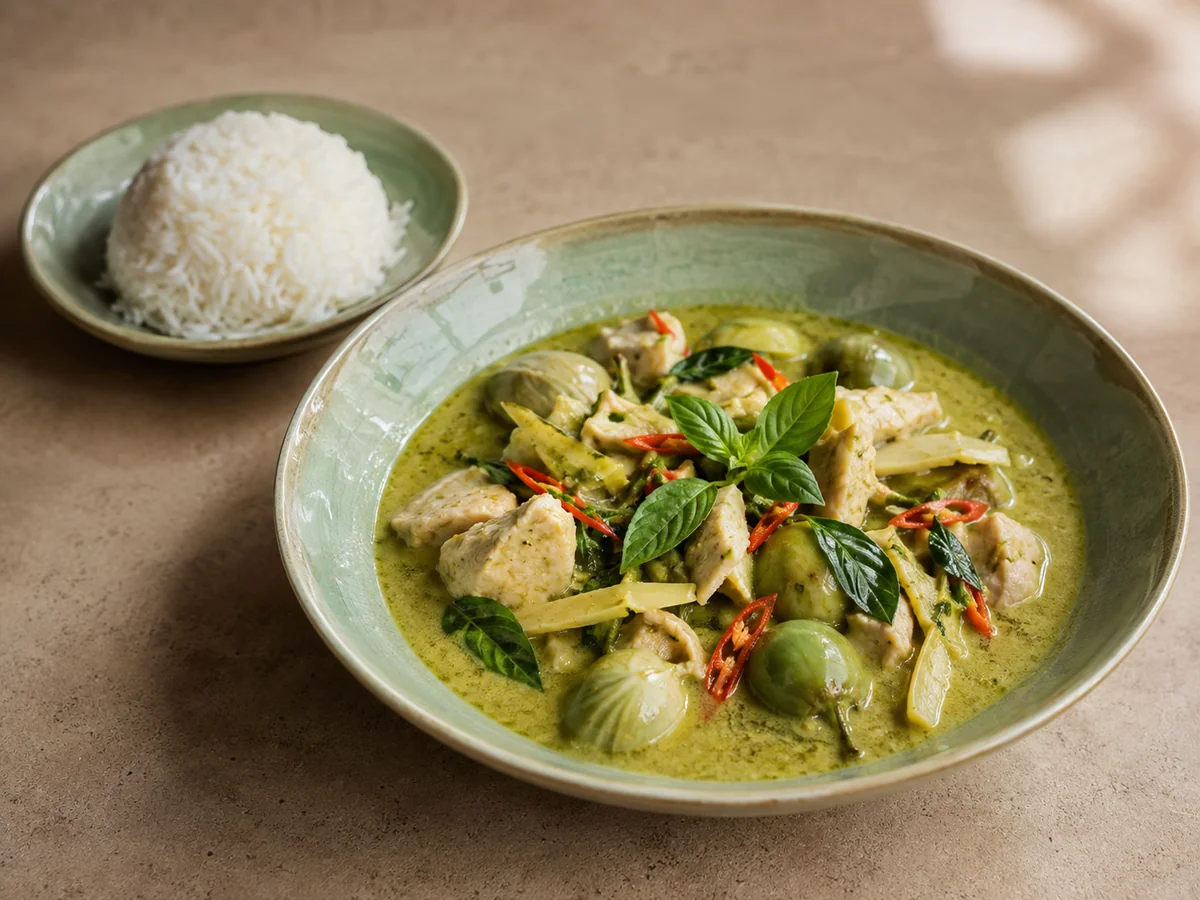 Curry vert au poulet