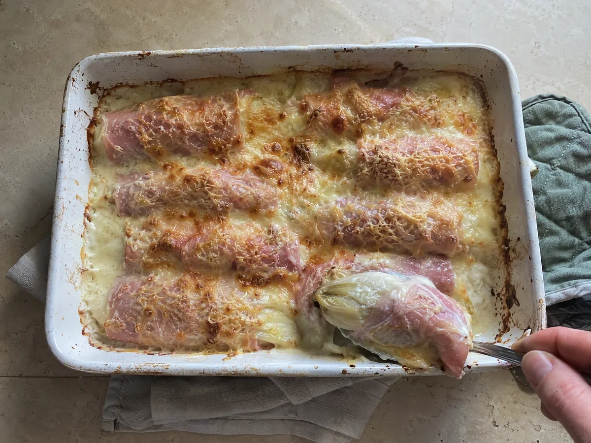 Endives au jambon