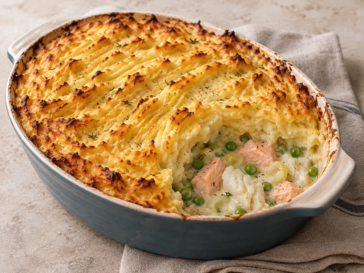 Fish pie britannique
