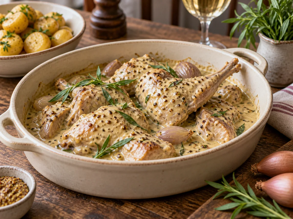 Lapin à la moutarde