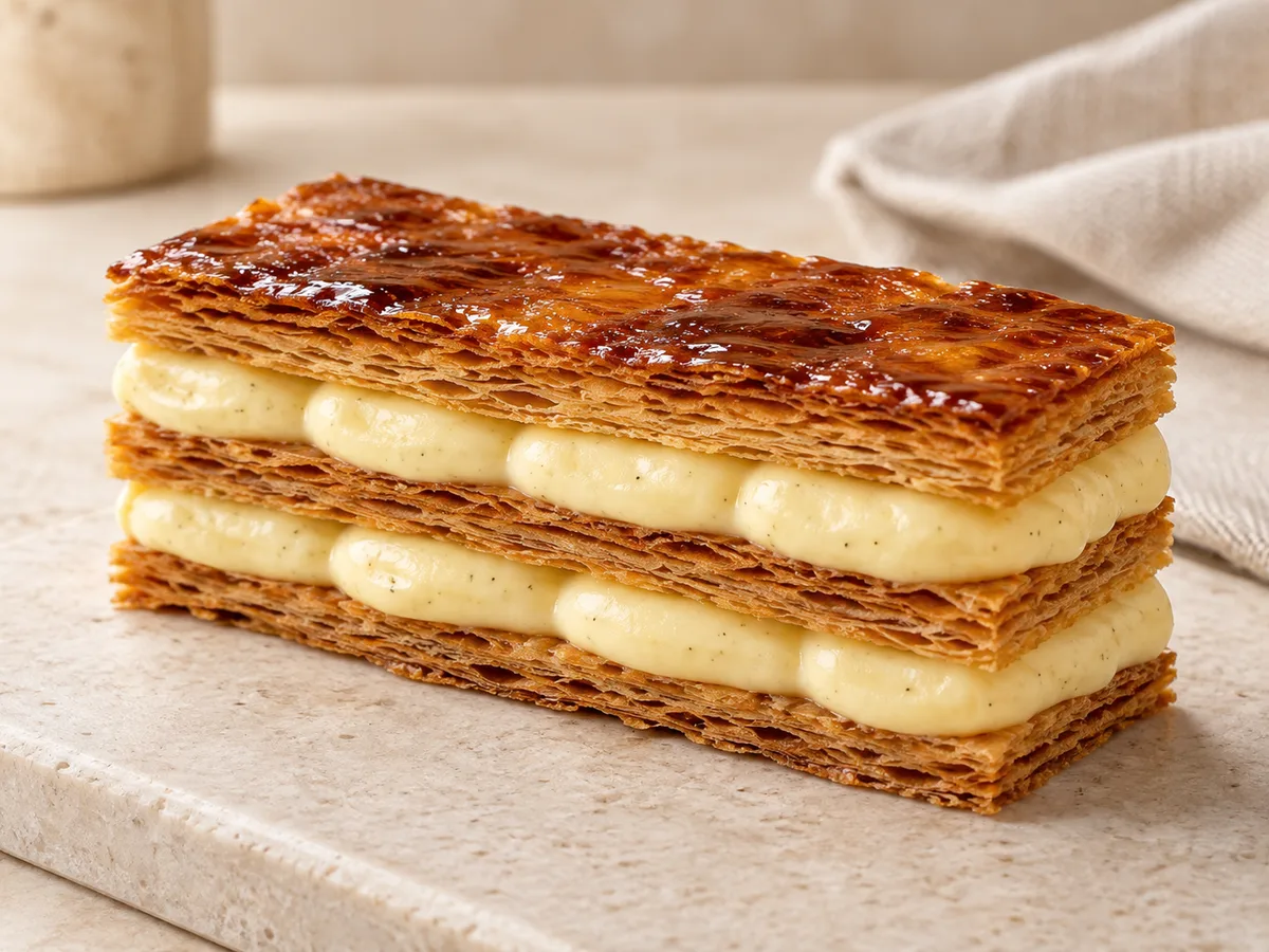 Mille-feuille à la vanille