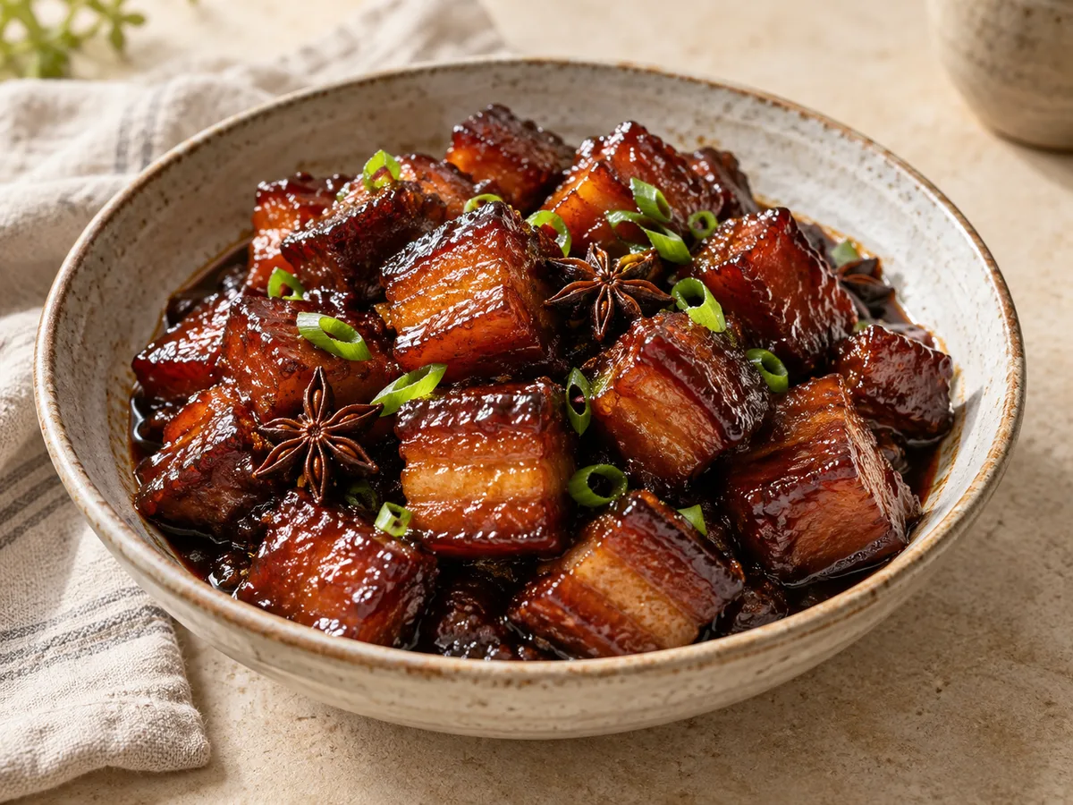 Porc rouge braisé
