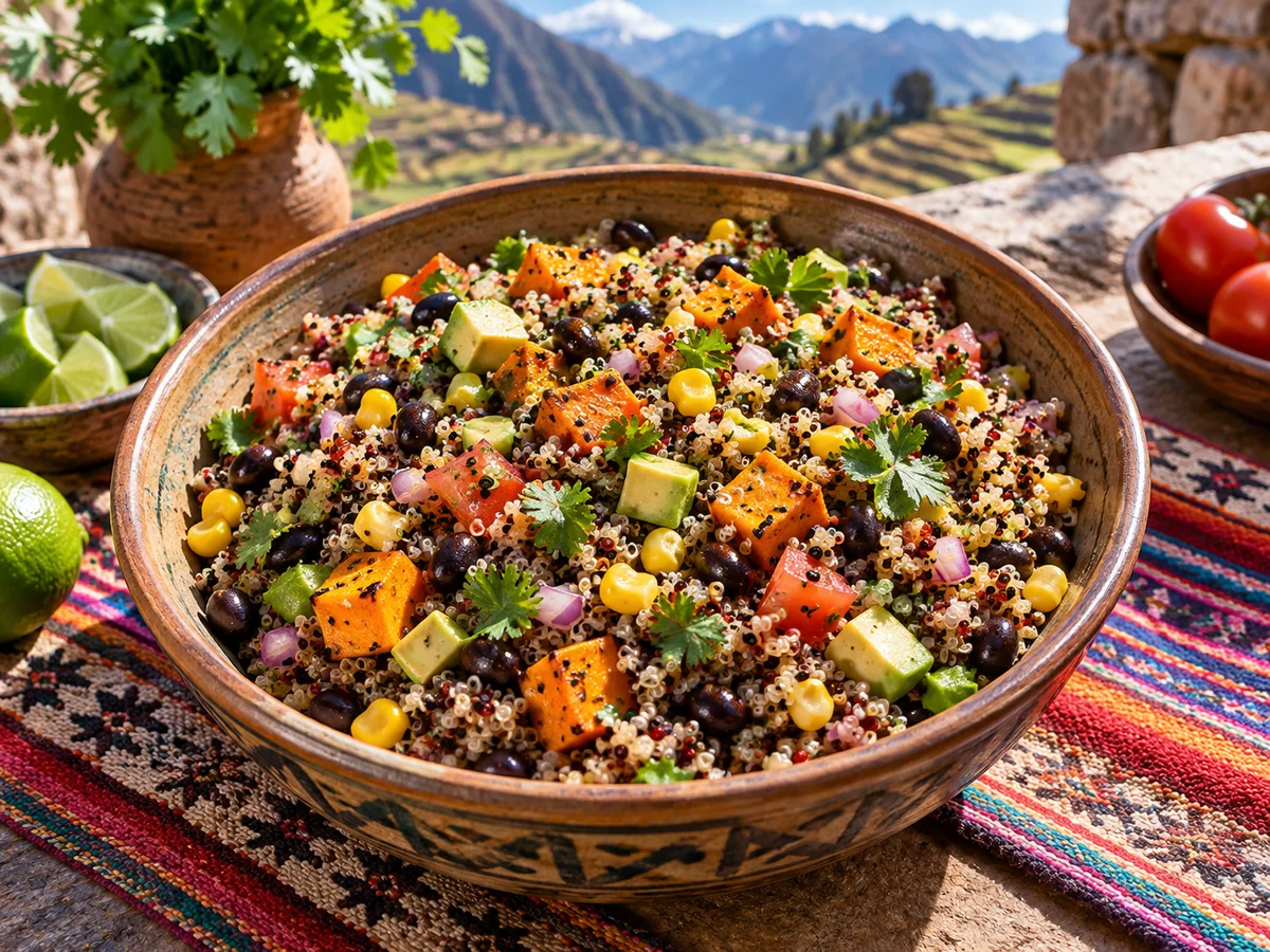 Salade de quinoa andine