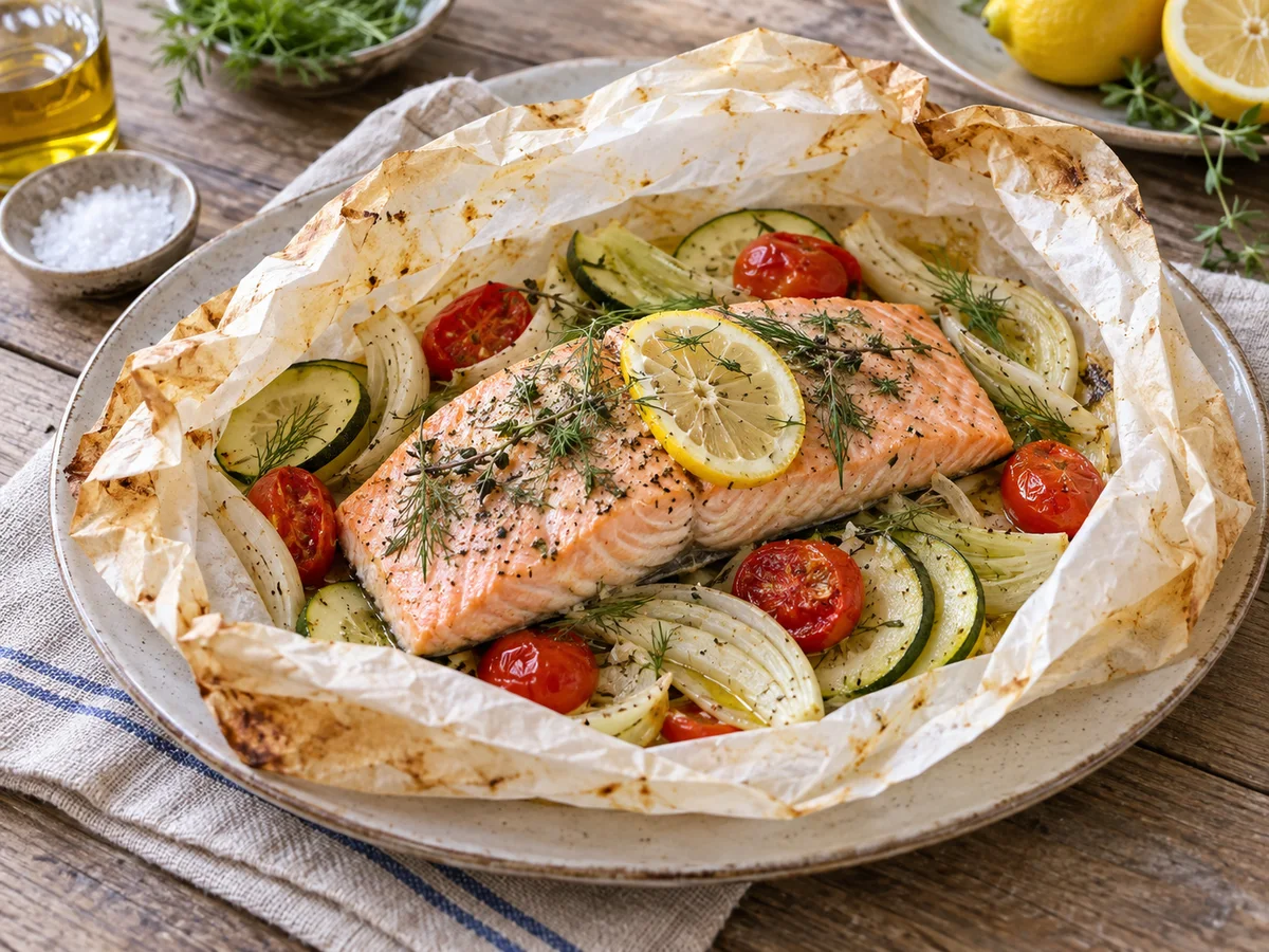 Saumon en papillote