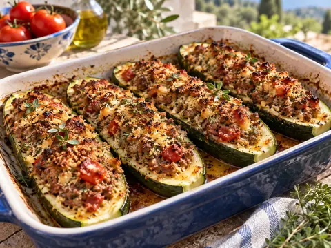 Courgettes farcies
