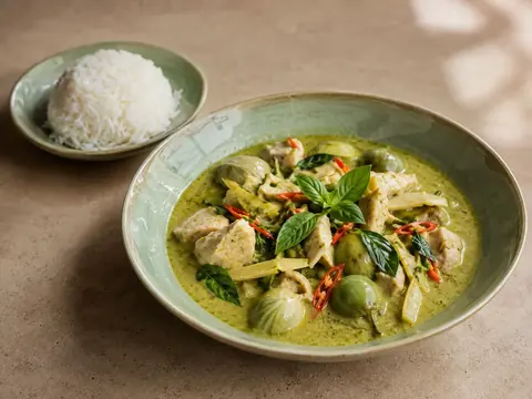 Curry vert au poulet