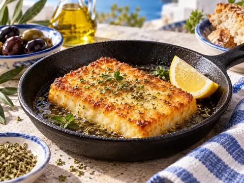 Fromage grec poêlé