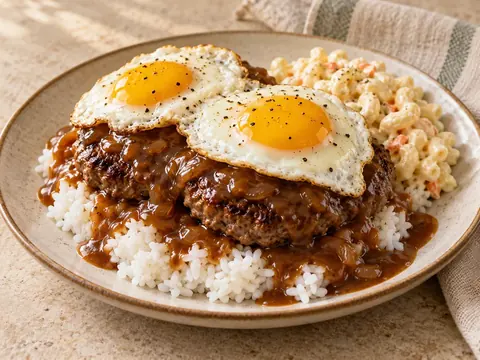 Loco moco hawaïen