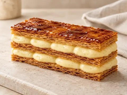 Mille-feuille à la vanille