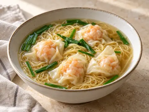 Nouilles wonton de Hong Kong