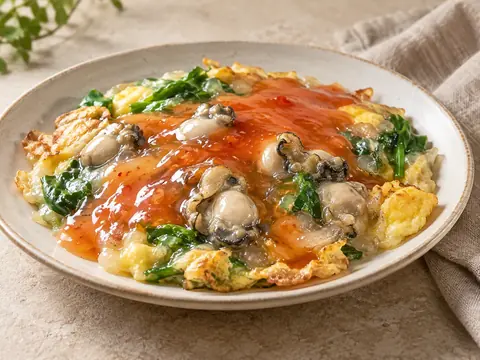 Omelette aux huîtres taïwanaise