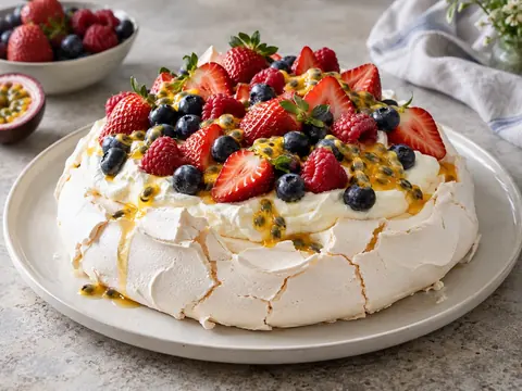 Pavlova aux fruits rouges
