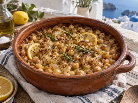 Pois chiches mijotés à la grecque
