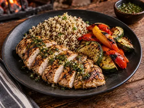 Poulet chimichurri et quinoa