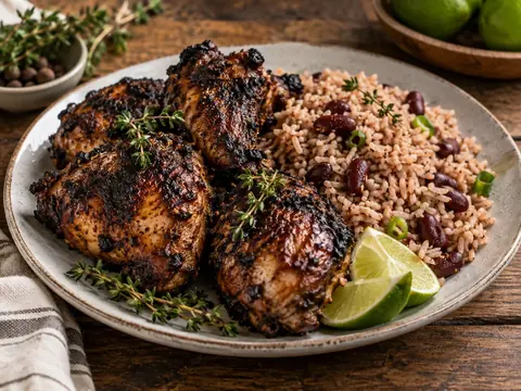 Poulet jerk jamaïcain