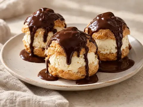 Profiteroles au chocolat