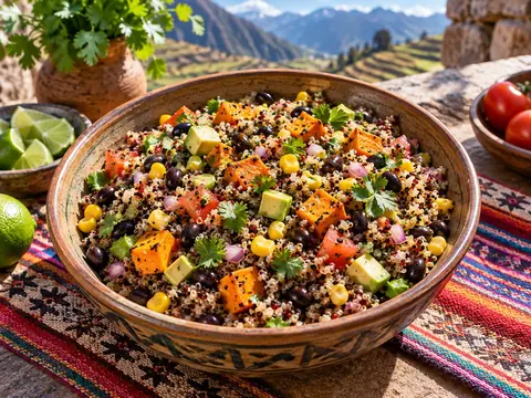 Salade de quinoa andine