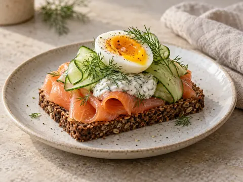 Smørrebrød au saumon