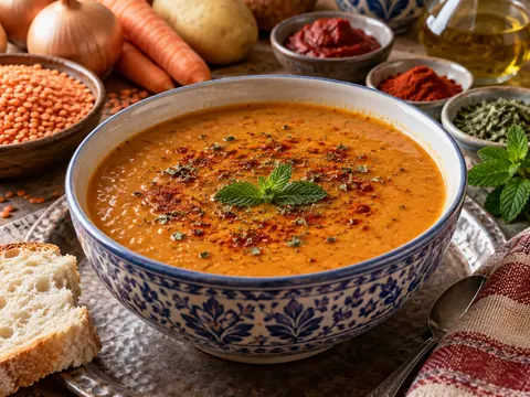Soupe de lentilles turque