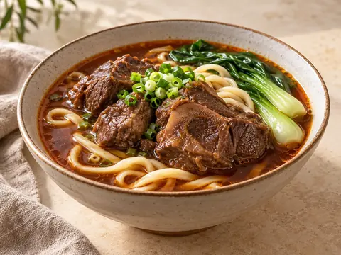 Soupe de nouilles au bœuf taïwanaise