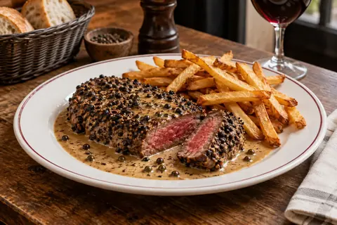 Steak au poivre