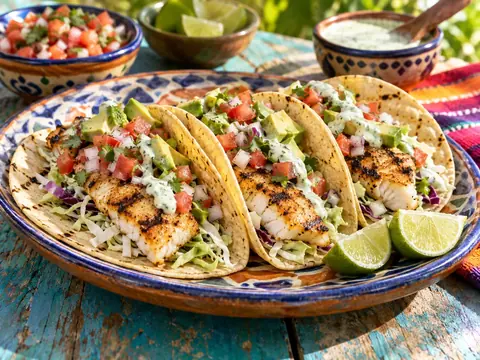 Tacos de poisson grillé