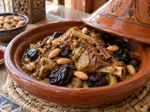 Tajine d’agneau aux pruneaux