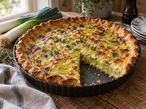 Tarte aux poireaux