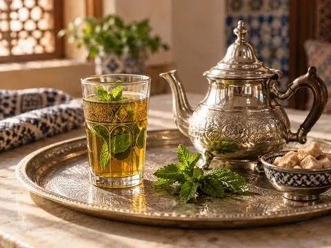 Thé à la menthe marocain