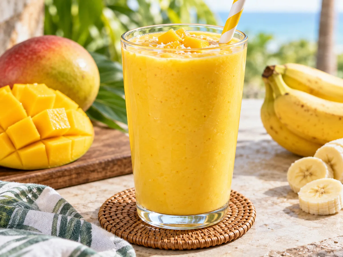 Smoothie mangue-banane