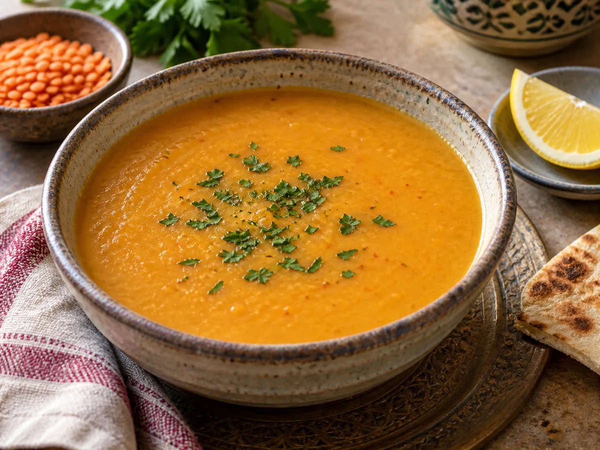 Soupe de lentilles libanaise
