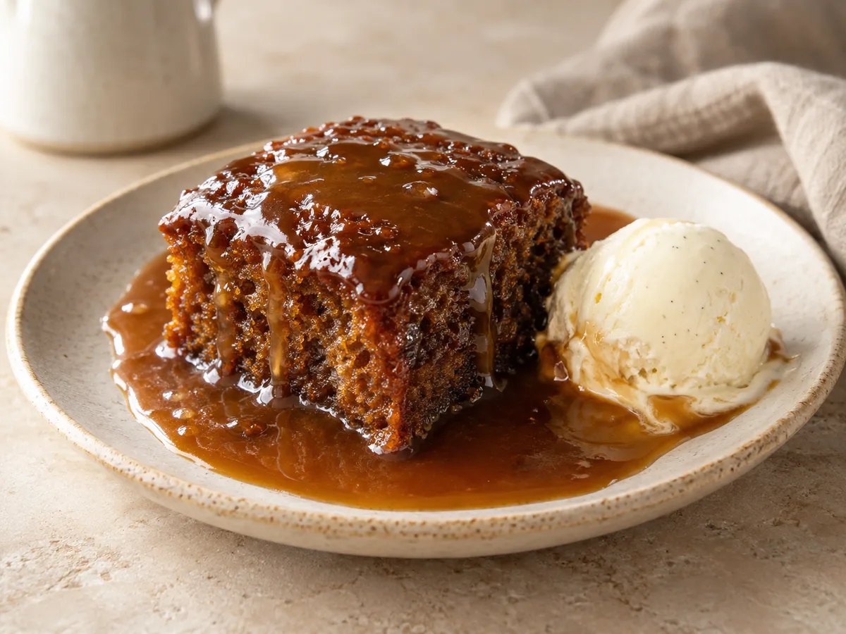 Sticky toffee pudding