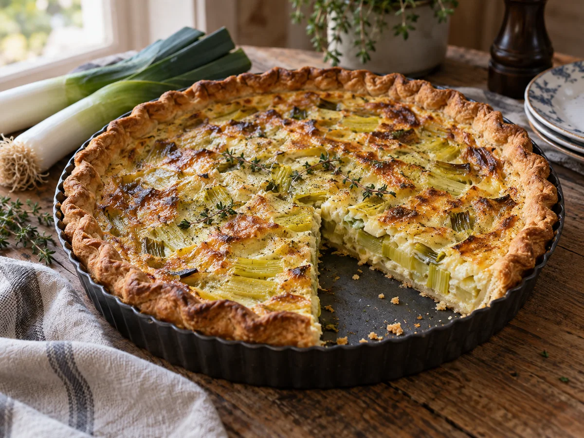 Tarte aux poireaux