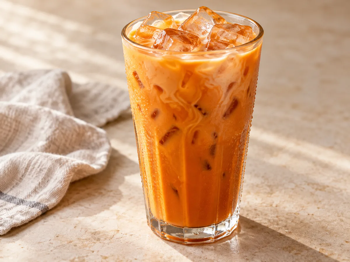 Thé glacé thaïlandais