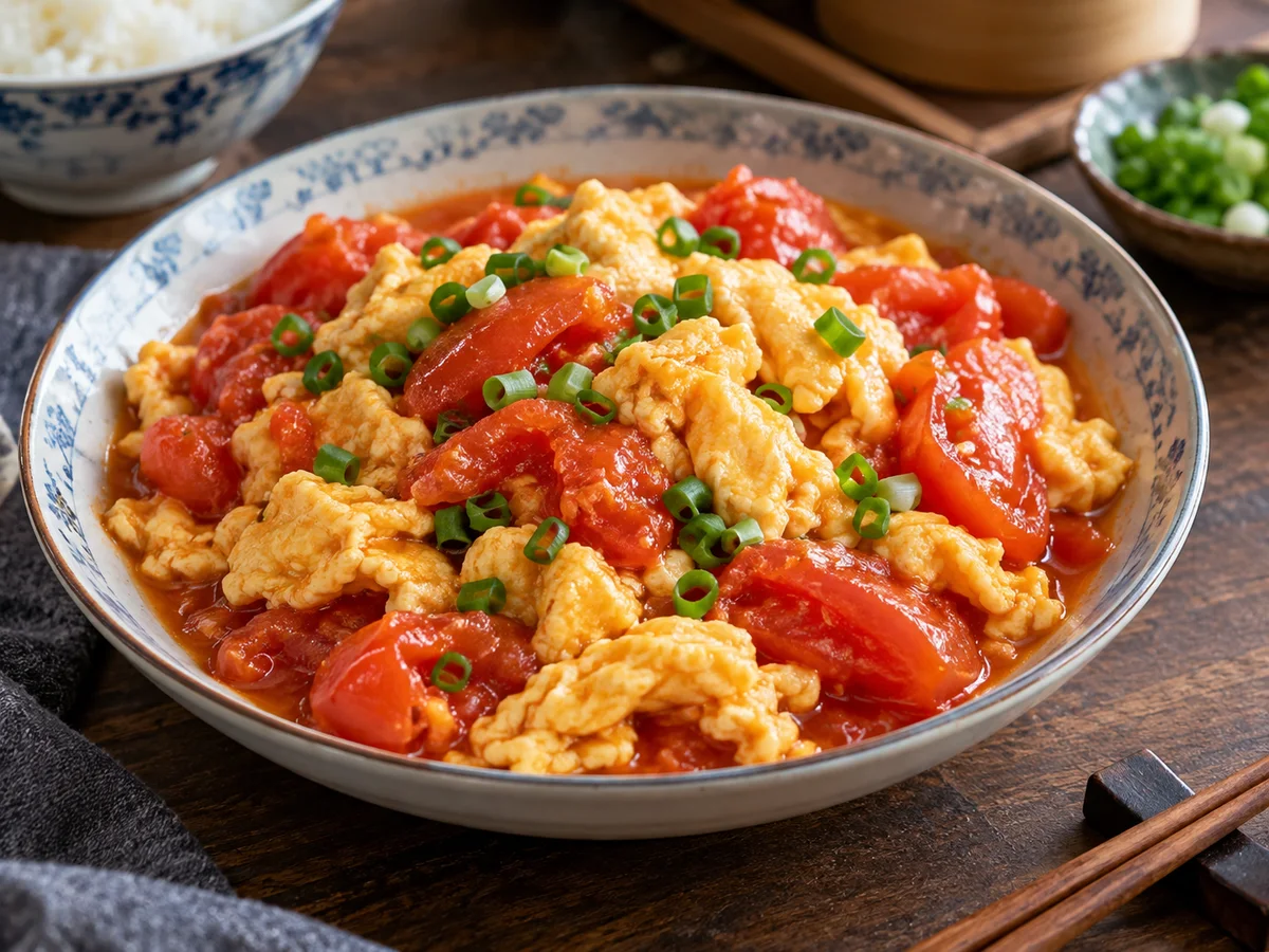 Tomates aux œufs